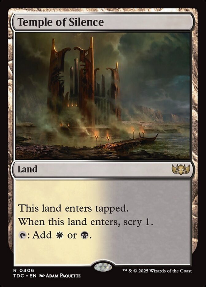 Temple of Silence 406/413 (Commander: Tarkir: Dragonstorm) 