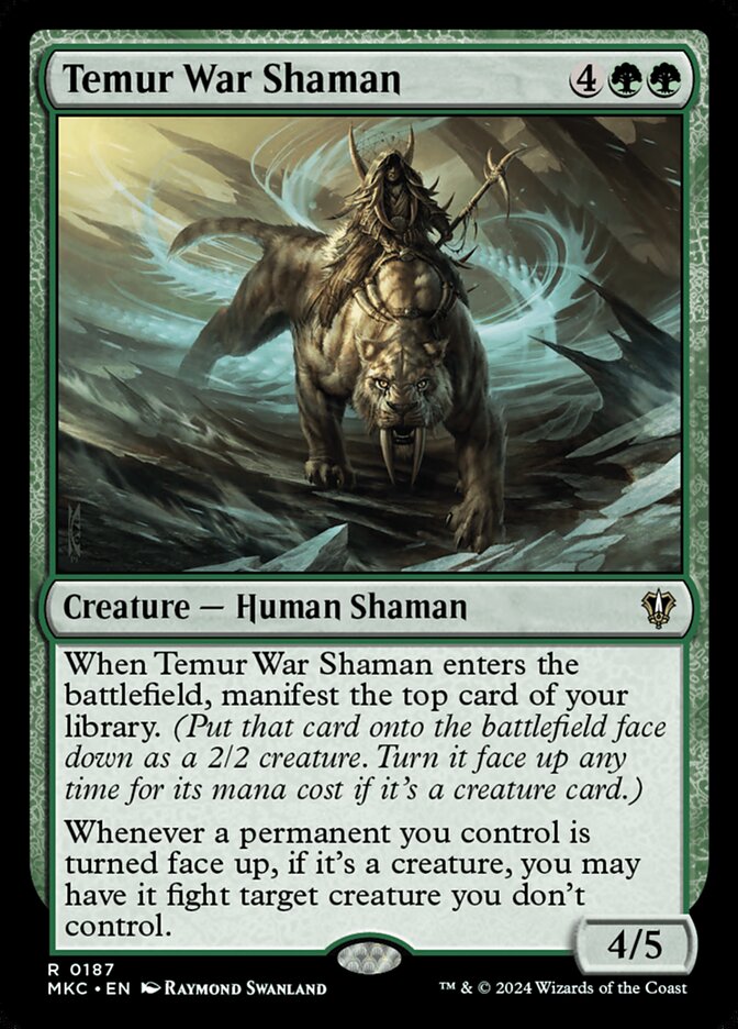 Temur War Shaman 187/311 (Commander: Murders at Karlov Manor) 