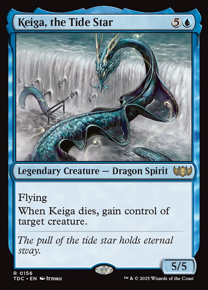 Keiga, the Tide Star 156 (Commander: Tarkir: Dragonstorm) 