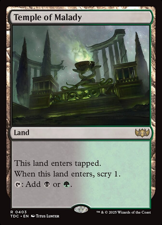 Temple of Malady 403 (Commander: Tarkir: Dragonstorm) 