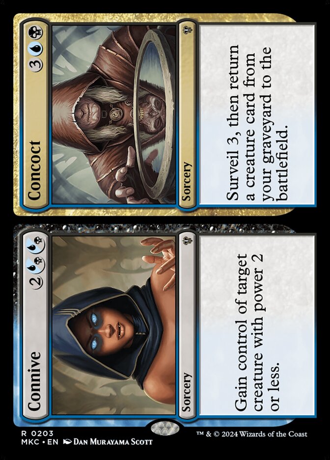Connive // Concoct 203/311 (Commander: Murders at Karlov Manor) 