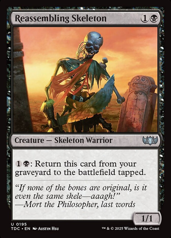 Reassembling Skeleton 195 (Commander: Tarkir: Dragonstorm) 