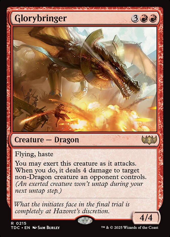 Glorybringer 215 (Commander: Tarkir: Dragonstorm) 