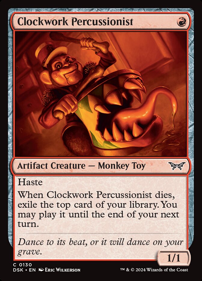Clockwork Percussionist 130/286 (Duskmourn: House of Horror) 