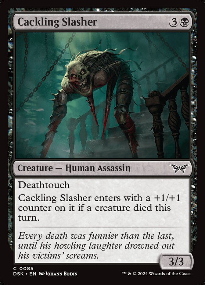 Cackling Slasher 85 (Duskmourn: House of Horror) 