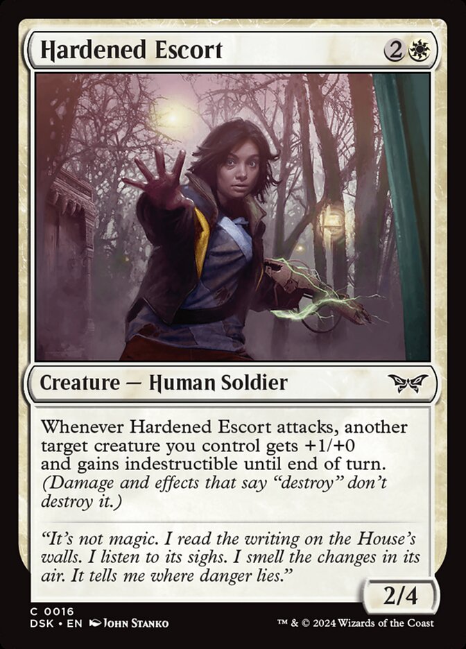 Hardened Escort 16 (Duskmourn: House of Horror)  - Foil