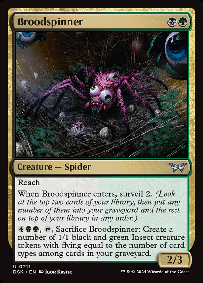 Broodspinner 211 (Duskmourn: House of Horror) 