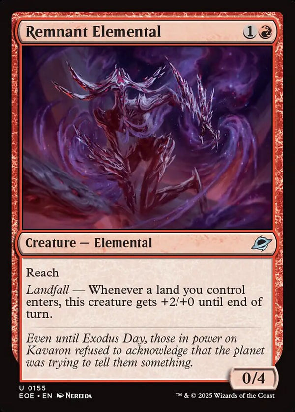 Remnant Elemental 155/276 (Edge of Eternities) 