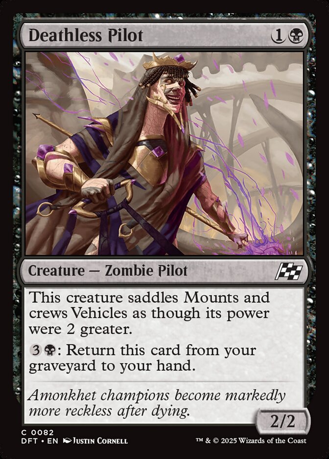 Deathless Pilot 82/291 (Aetherdrift)  - Foil