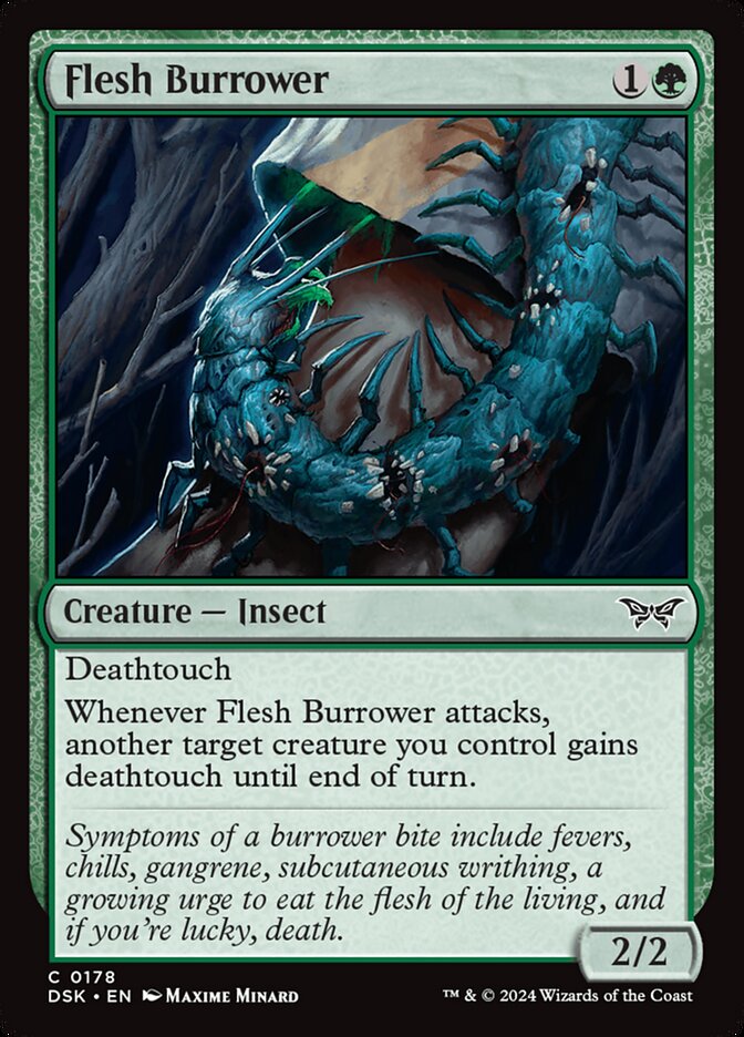 Flesh Burrower 178/286 (Duskmourn: House of Horror) 