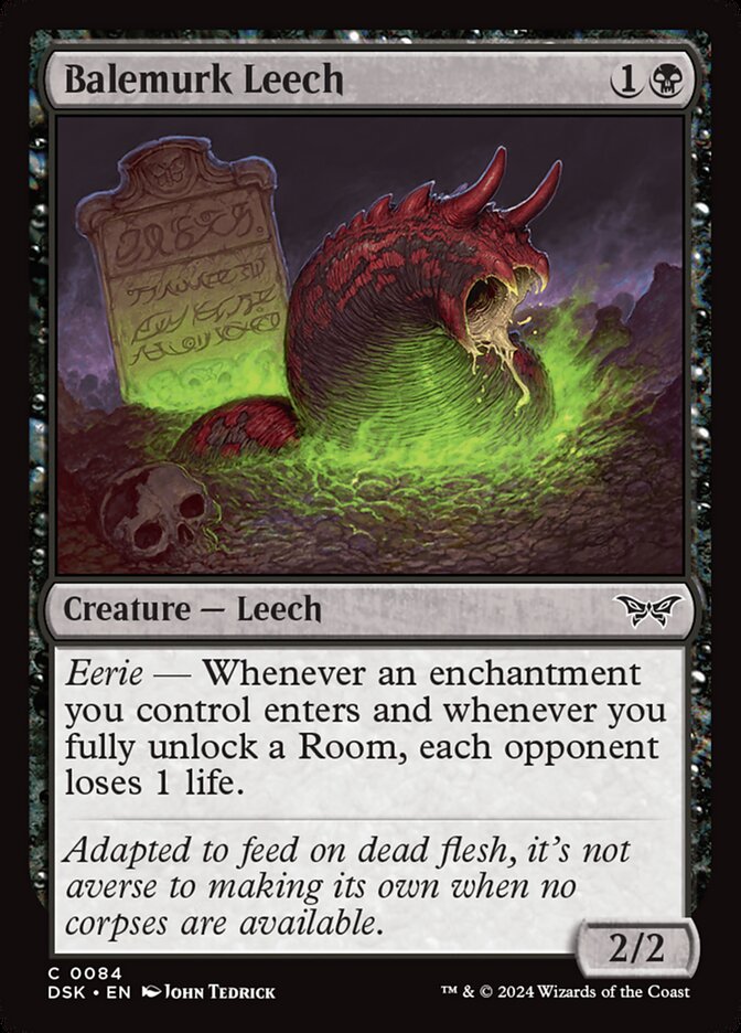 Balemurk Leech 84 (Duskmourn: House of Horror) 