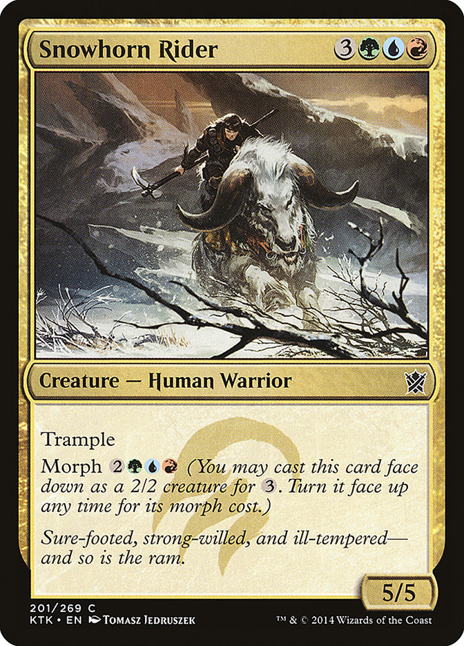 Snowhorn Rider 201/269 (Khans of Tarkir)  - Foil