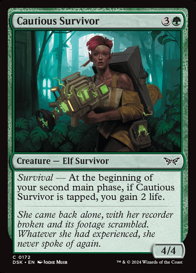 Cautious Survivor 172 (Duskmourn: House of Horror) 