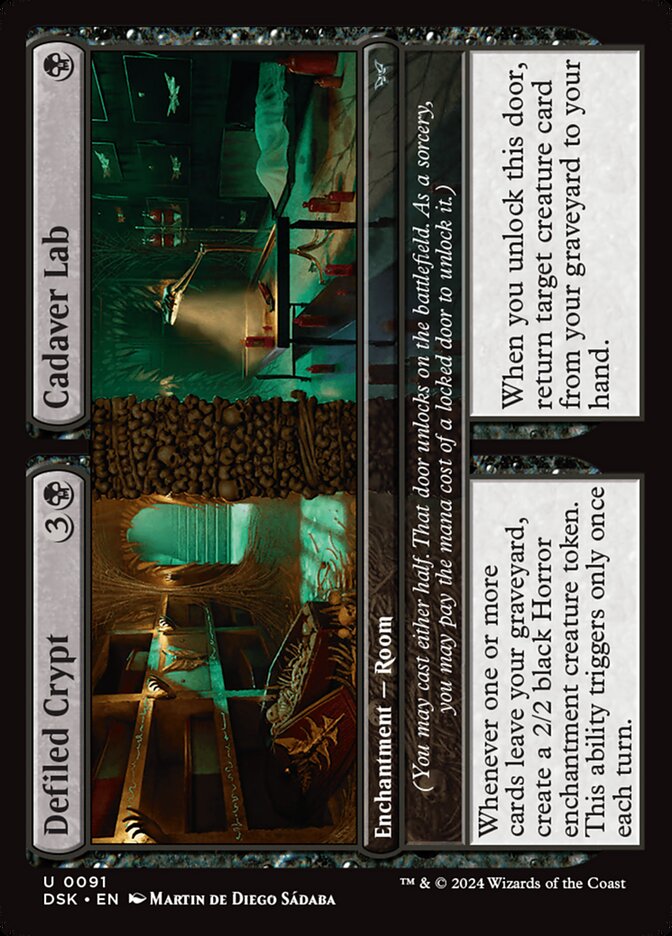 Defiled Crypt // Cadaver Lab 91 (Duskmourn: House of Horror) 