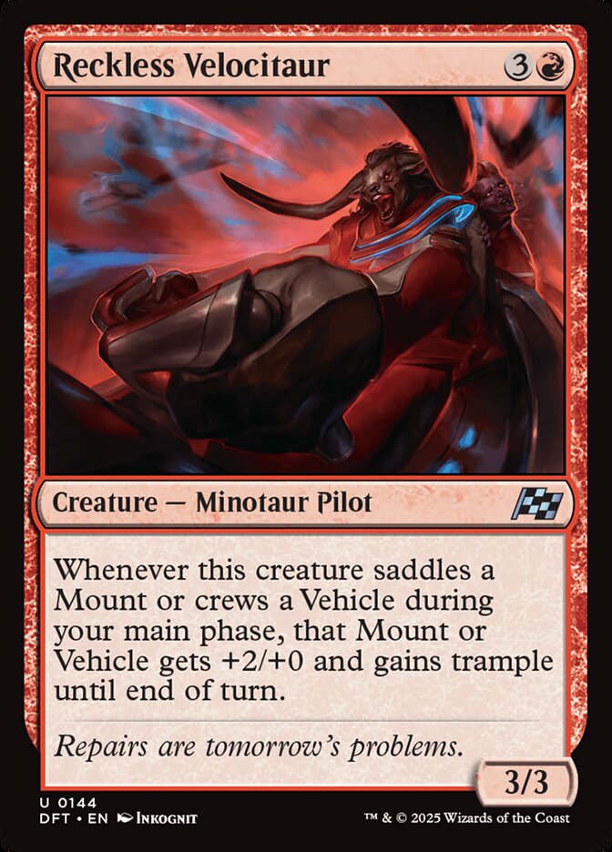 Reckless Velocitaur 144/291 (Aetherdrift) 