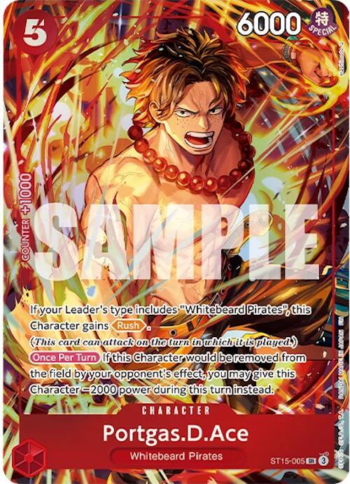Portgas.D.Ace (Illustration Box Vol.5) ST15-005 (One Piece Promotion Cards)  - Foil