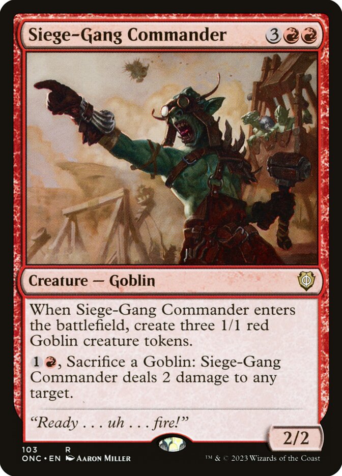 Siege-Gang Commander 103/28 (Commander: Phyrexia: All Will Be One) 