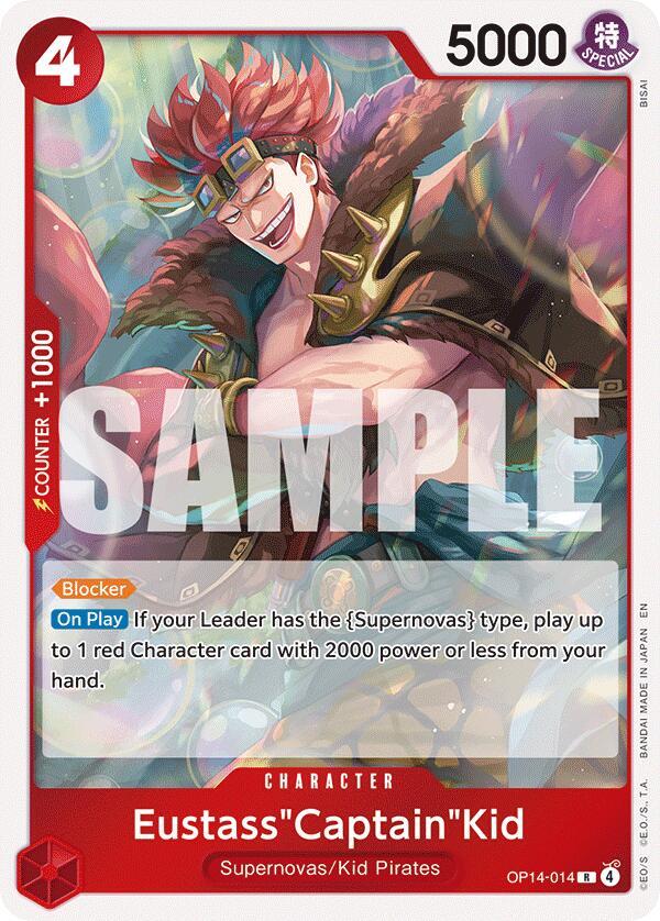 Eustass"Captain"Kid OP14-014 (The Azure Sea's Seven)  - Foil