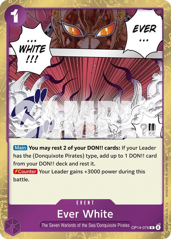 Ever White OP14-076 (The Azure Sea's Seven)  - Foil