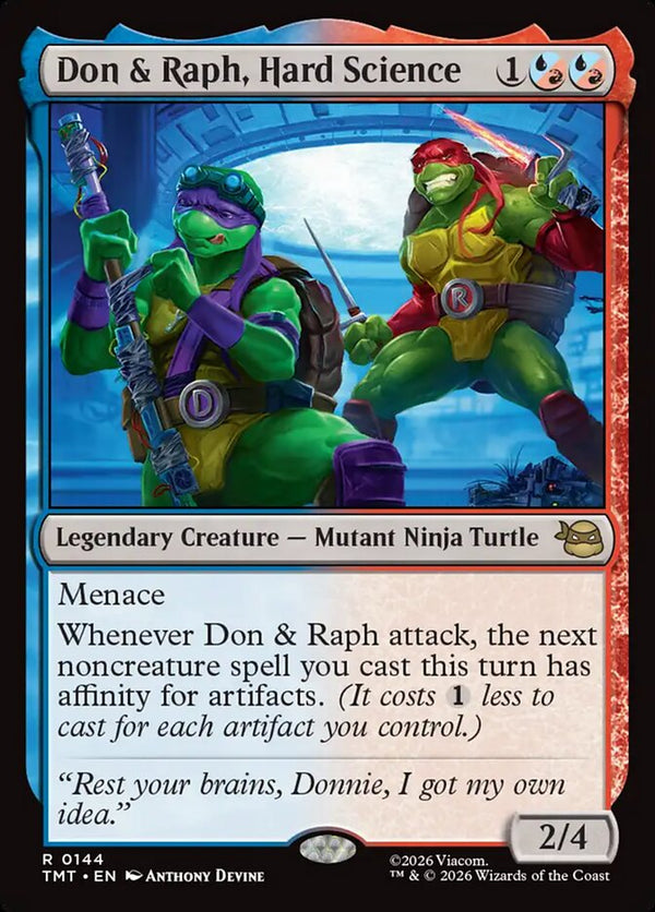 Don and Raph, Hard Science 144/190 (Teenage Mutant Ninja Turtles) 