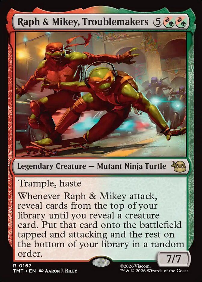 Raph and Mikey, Troublemakers 167/190 (Teenage Mutant Ninja Turtles) 