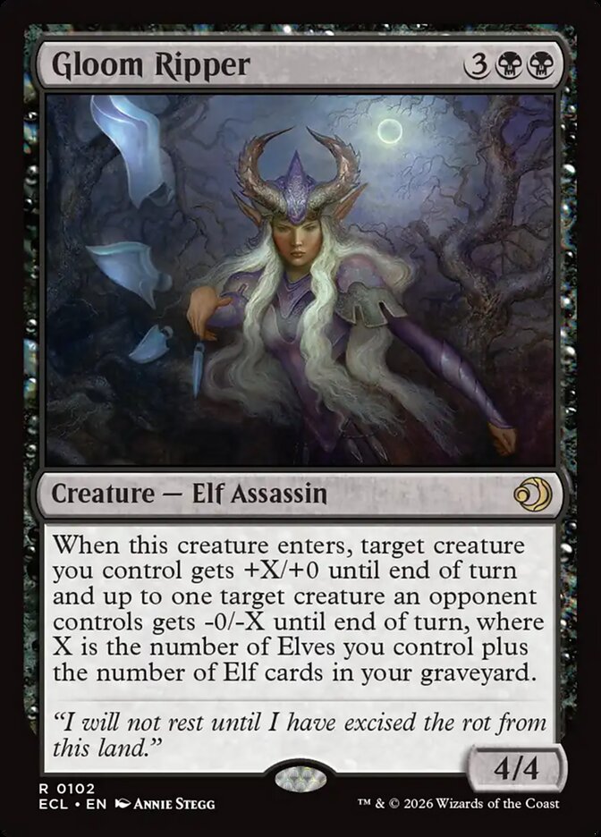 Gloom Ripper 102/273 (Lorwyn Eclipsed) 