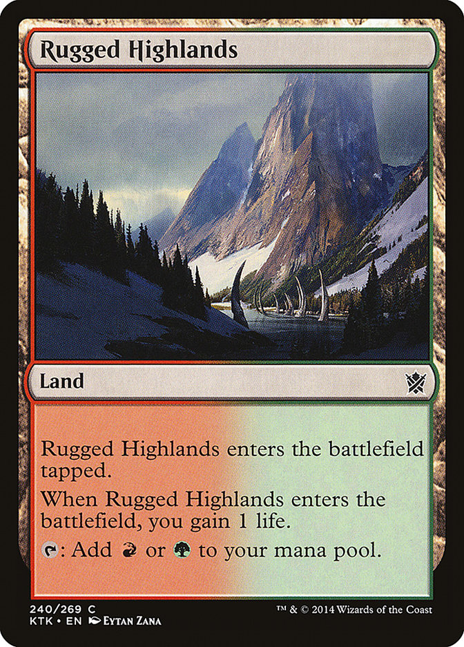 Rugged Highlands 240/269 (Khans of Tarkir) 