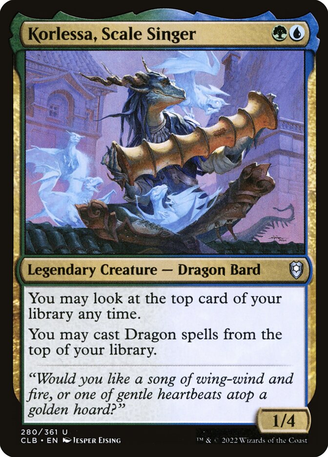 Korlessa Scale Singer 280 (Commander Legends: Battle for Baldur's Gate) 