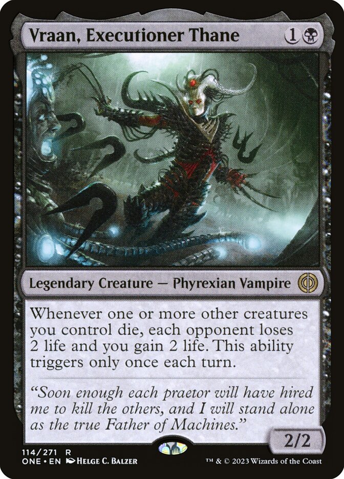 Vraan, Executioner Thane 114 (Phyrexia: All Will Be One) 