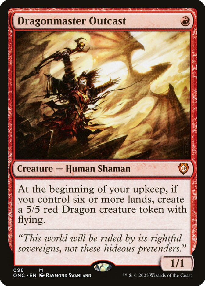 Dragonmaster Outcast 98 (Commander: Phyrexia: All Will Be One) 