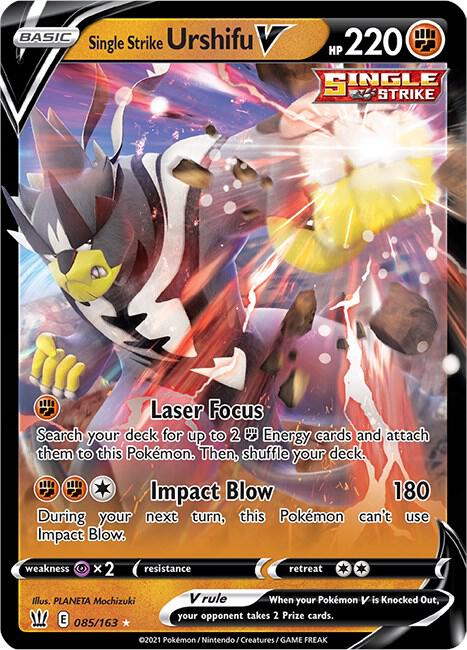 Single Strike Urshifu V 085/163 (SWSH05: Battle Styles)  - Holofoil