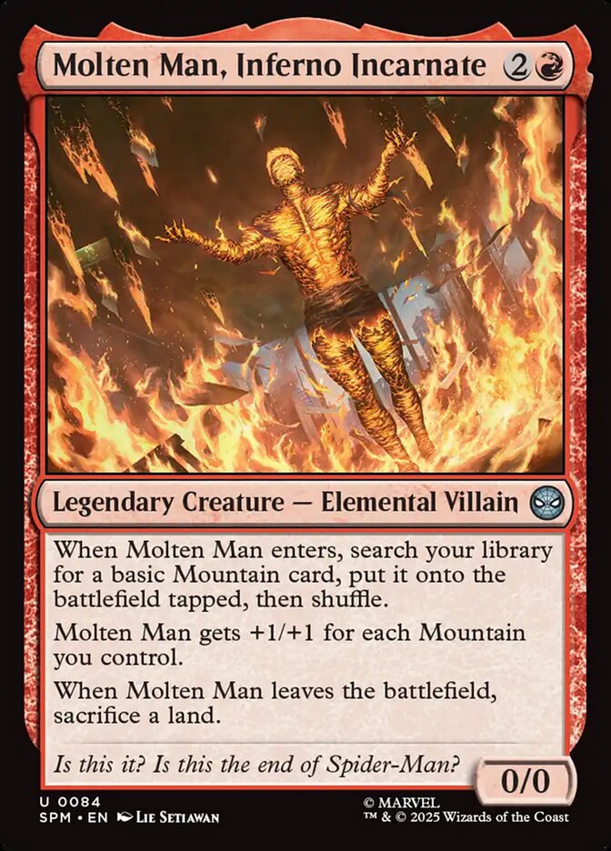 Molten Man, Inferno Incarnate 84/198 (Marvel's Spider-Man) 