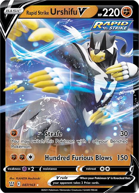 Rapid Strike Urshifu V 087/163 (SWSH05: Battle Styles)  - Holofoil