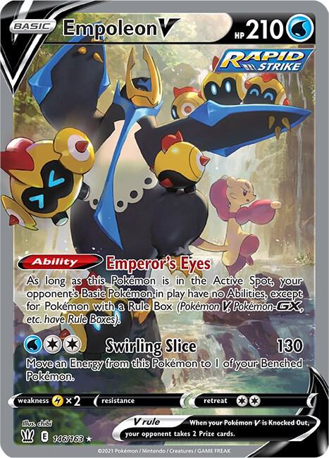 Empoleon V 146/163 (SWSH05: Battle Styles)  - Holofoil