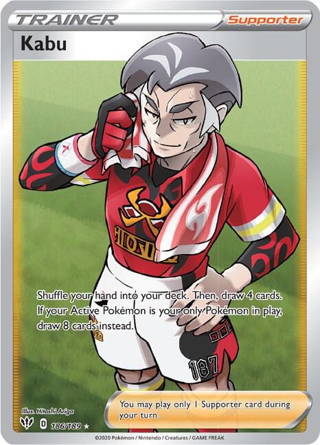 Kabu 186/189 (SWSH03: Darkness Ablaze)  - Holofoil