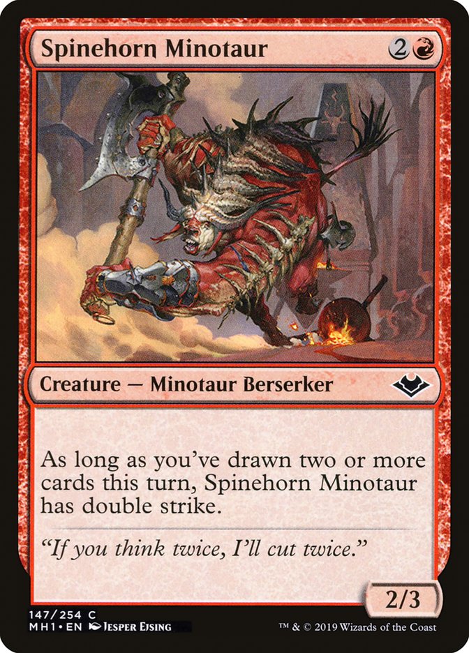 Spinehorn Minotaur 147/254 (Modern Horizons) 