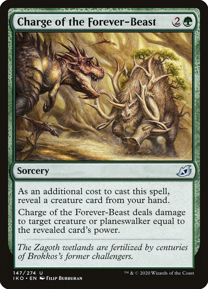 Charge of the Forever-Beast 147/274 (Ikoria: Lair of Behemoths) 