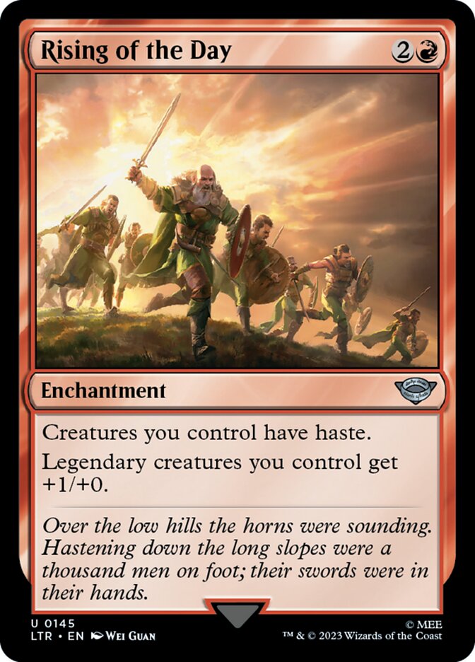 Rising of the Day 145/281 (Universes Beyond: The Lord of the Rings: Tales of Middle-earth) 