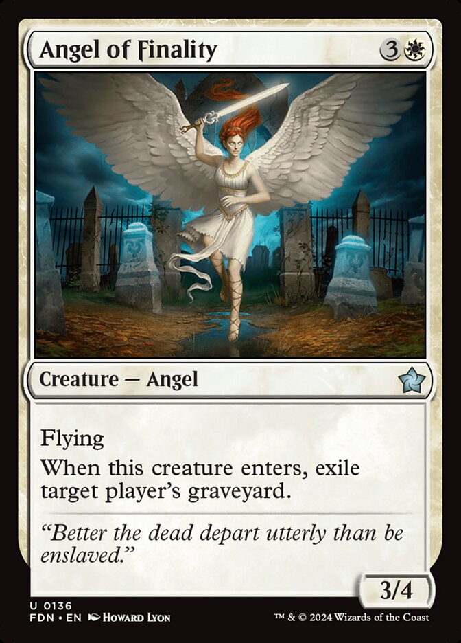 Angel of Finality 136/291 (Foundations) 