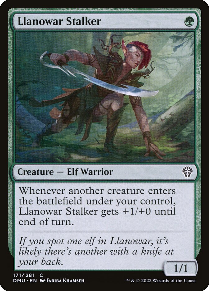Llanowar Stalker 171/281 (Dominaria United) 