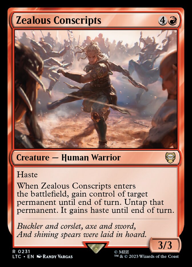 Zealous Conscripts 231 (Commander: The Lord of the Rings: Tales of Middle-earth) 