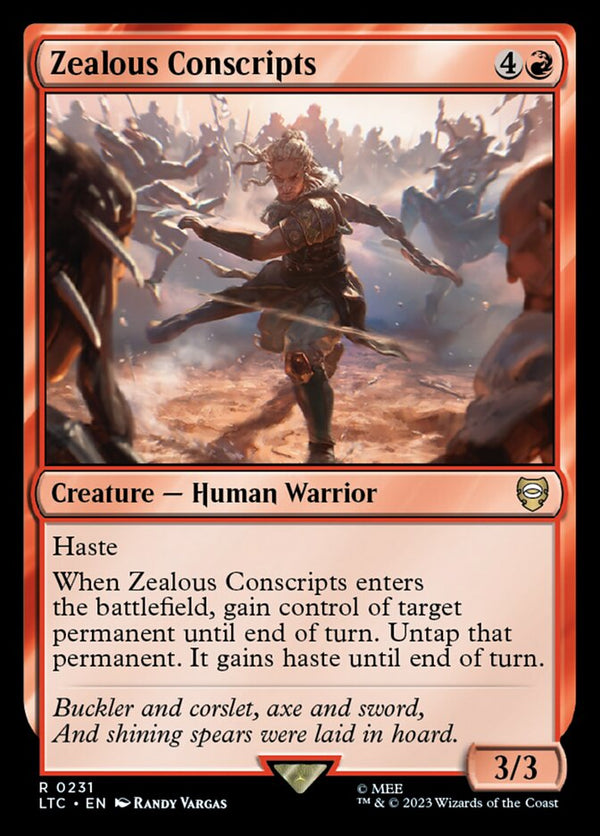 Zealous Conscripts 231 (Commander: The Lord of the Rings: Tales of Middle-earth) 