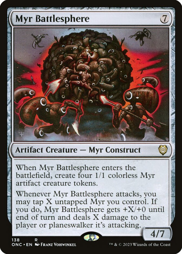 Myr Battlesphere 138 (Commander: Phyrexia: All Will Be One) 