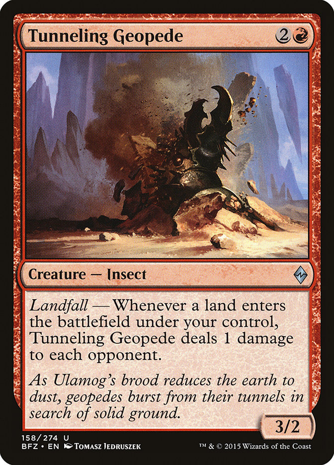Tunneling Geopede 158/274 (Battle for Zendikar) 