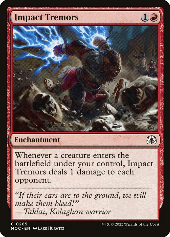Impact Tremors 285/444 (Commander: March of the Machine) 
