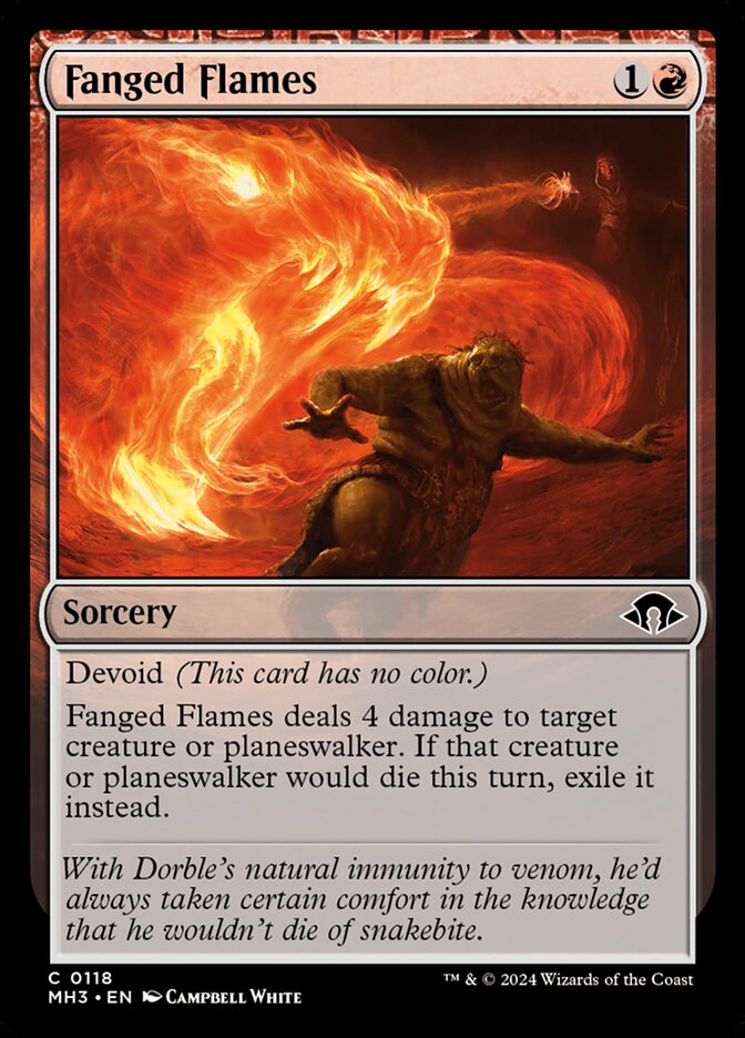 Fanged Flames 118/319 (Modern Horizons 3) 