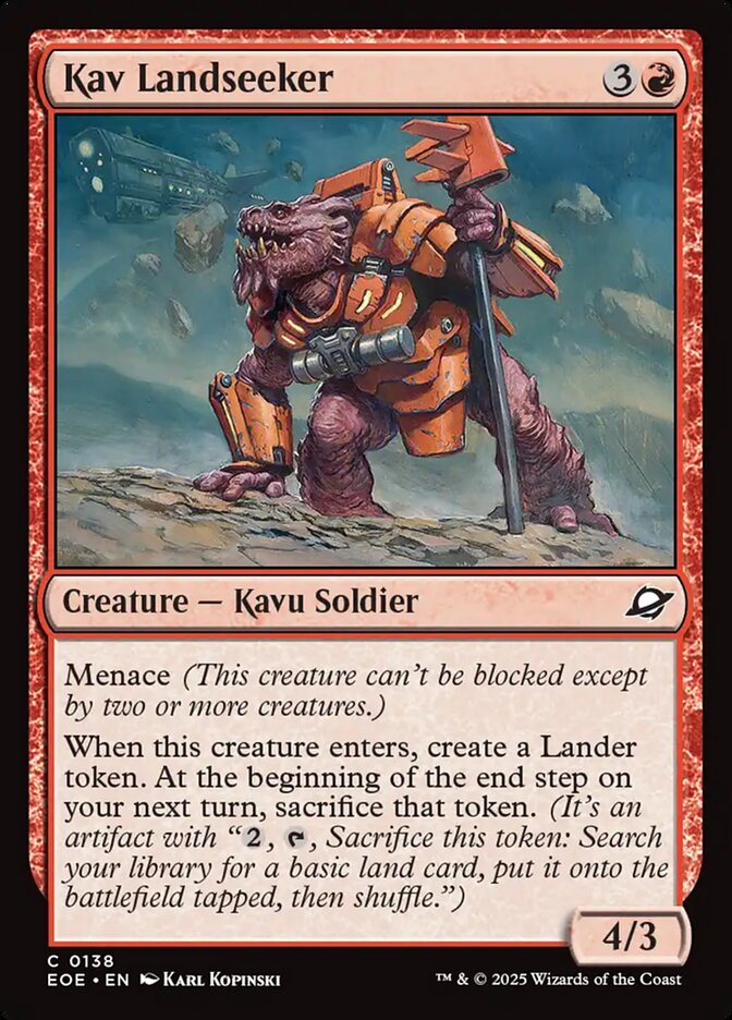Kav Landseeker 138/276 (Edge of Eternities)  - Foil