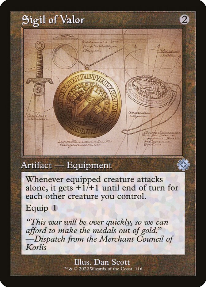 Sigil of Valor 116/63 (The Brothers' War: Retro Frame Artifacts)  - Retro