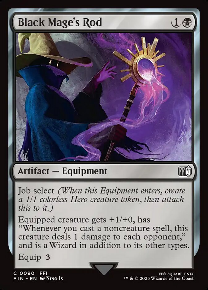 Black Mage's Rod 90 (FINAL FANTASY)  - Foil