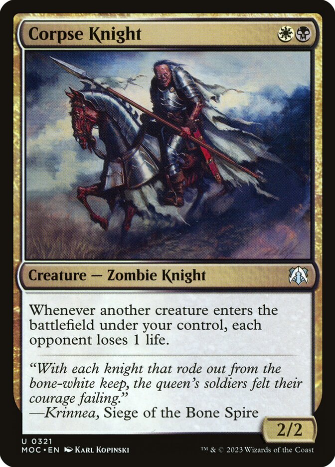 Corpse Knight 321/444 (Commander: March of the Machine) 